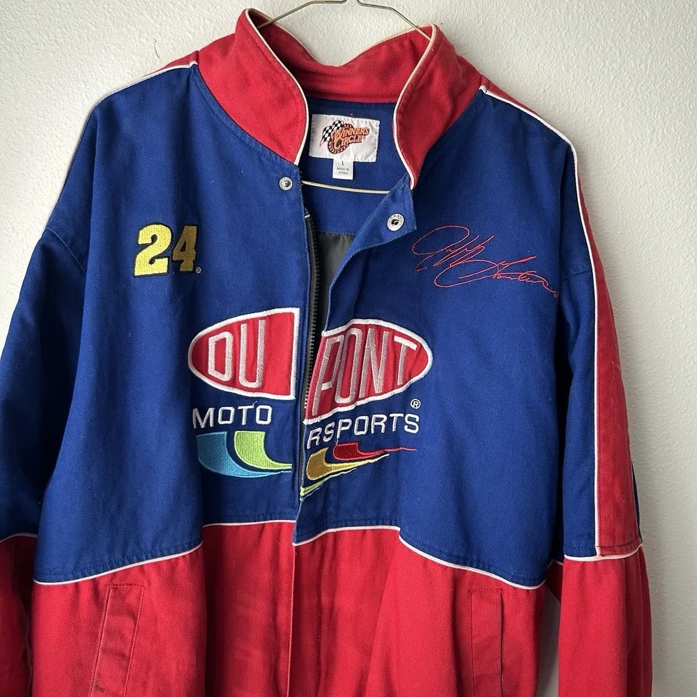 Vintage Jeff Gordon #24 DuPont Motorsport Winner's Circle NASCAR Jacket Size:L
